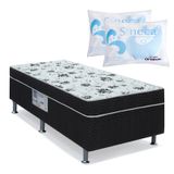 Cama Box Ortobom Union Ortopedic D28 Solteiro + 2 Travesseiros