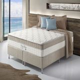 Conjunto Cama Box King Size Zidi Houston 193x203cm