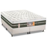 Cama Box King Colchao Molas Castor Bonnel Silver Star Air Base Crc Courano Branco 193x203