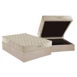 Cama Box Bau Casal Colchao Molas Anjos Hotelaria Masterpocket Ensacadas Hotel Double Face Base Crc Suede Clean 138x188