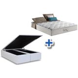 Conjunto Baú-Colchão Anjos Blue Sea+Cama Box Queen 158