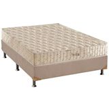 Cama Box Casal Colchao Molas Masterpocket Ensacadas Anjos Hotelaria Double Face Base Crc Suede Clean 138x188