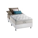 Conjunto-Colchão Ensacadas Anjos Blue Sea+Cama Solteiro 88x188