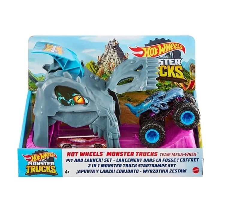 Pista Hot Wheels Monster Trucks Batalha do Tubarão Mecha Mattel - Pistas -  Magazine Luiza