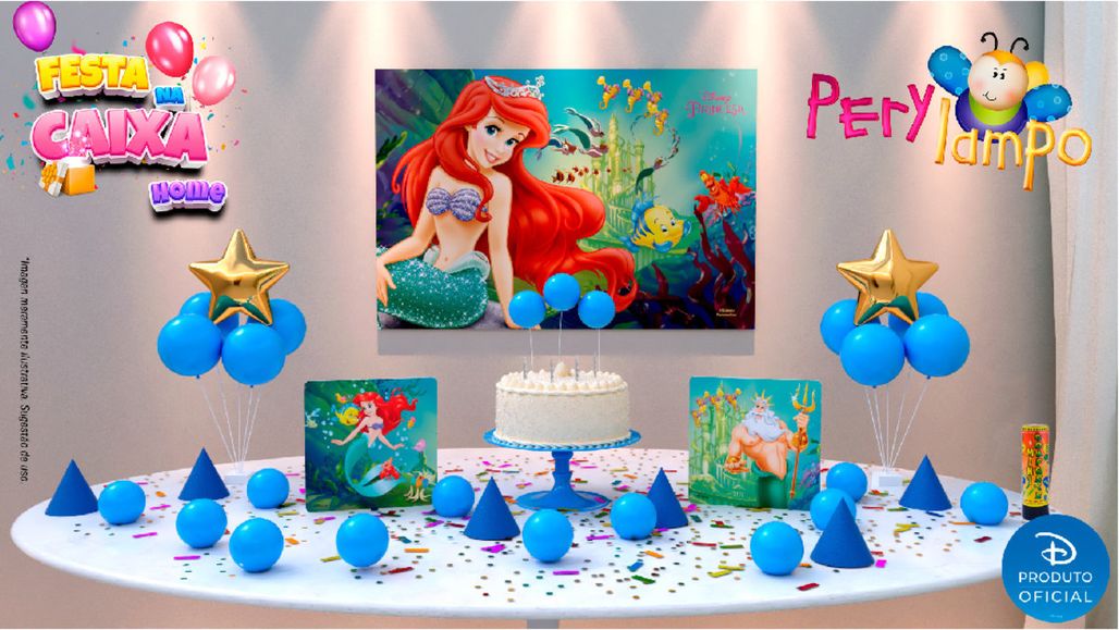 Kit Festa da Pequena Sereia Infantil em promoção é na Toymagazine.