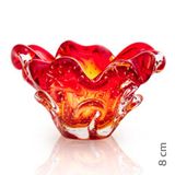 Centro De Mesa Em Cristal Murano Vermelho  São Marcos