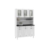 Kit de Cozinha Telasul Star New de Aço c/ Vidro 120cm Branco