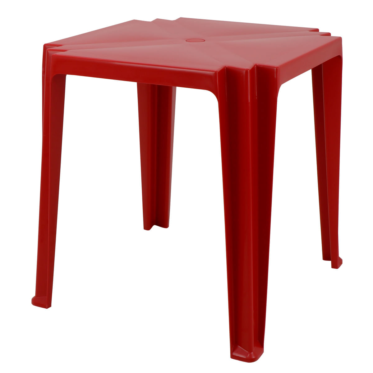 Mesa Tramontina Tambaú 68x68x72 Cm Em Polipropileno Vermelho Tramontina