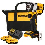 Chave De Impacto À Bateria 20v Com 2 Baterias E Carregador 1/2 Pol Kit Dcf922d2-br Dewalt