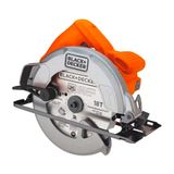 Serra Circular Black+decker Cs1004 7 1/4&quot; Ajuste De Corte Bloqueio De Eixo 1400w