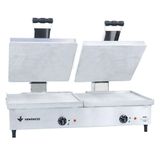 Chapa Sanduicheira Elétrica De Aluminio Venâncio Conjugada 67 Cm Com 2 Prensas Sce70a2p 220v