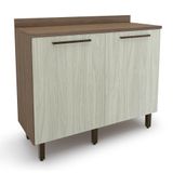 Balcao Evolution Plus 2 Portas Tannat/legno Crema Batrol