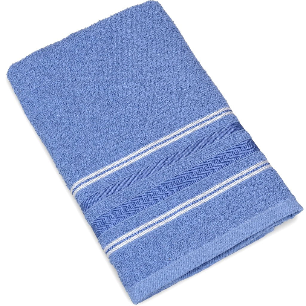 Jogo Toalha De Banho E Rosto Atlântica Liz Algodão Azul Berlin