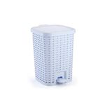 Lixeira Smart Grande  Pedal Amortecedor 15 L Branca Monte Li