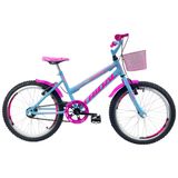 Bicicleta Aro 20 Feminina Infantil Tridal - Azul Céu