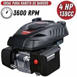 Motor Estacionário Kawashima Gv400 À Gasolina 4 Tempos 4hp 139cc 3600rpm Com Eixo Vertical Curto Para Rabeta De Barco E Cortador De Grama
