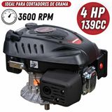Motor Estacionário Vertical Kawashima Gv-400 4 Tempos 4hp 139cc À Gasolina Partida Manual Com Eixo Curto Para Cortador De Grama
