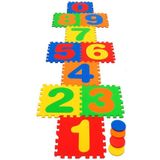 Tapete Infantil De Amarelinha 10 Peças Gigantes 34x34