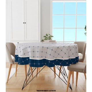 cfpolar Toalha de mesa redonda com borda elástica, capa de mesa redonda  holandesa com cenário de moinho de vento serve para mesas de 91,44 cm a  106,66 cm, impermeável e resistente a