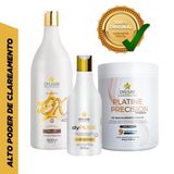 Kit Pó Descolorante Master + Ox 40 Volumes + Dy Plex Dyusar