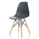 Conjunto 6 Cadeiras Eames DSW Eiffel - Cinza Escuro - Kza Bela