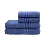 Toalha De Rosto Decor Camesa Azul Un