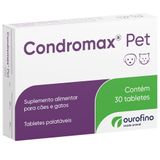 Suplemento Alimentar Ourofino Condromax Pet Para Cães E Gatos - 30 Comprimidos