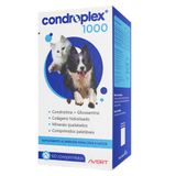 Suplemento Alimentar Avert Condroplex 1000 Para Cães E Gatos De Médio E Grande Porte - 60 Comprimidos