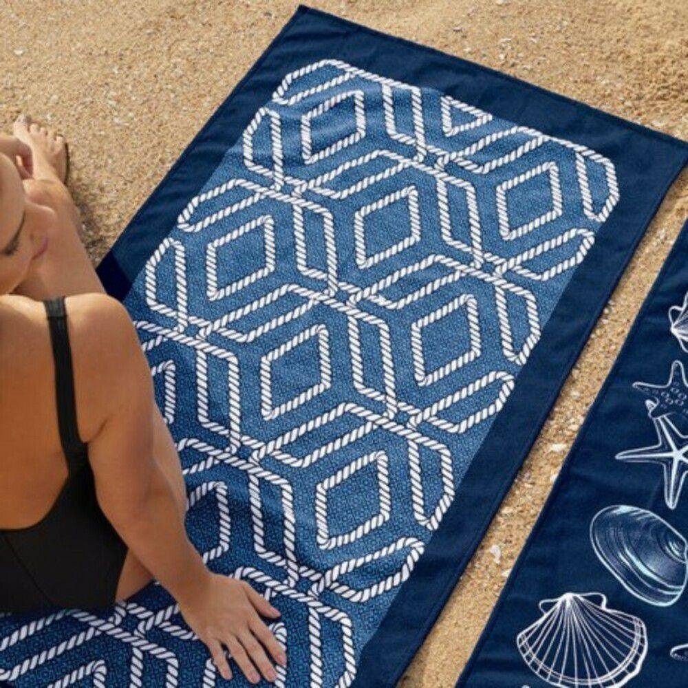 Toalha De Praia E Piscina Aveludada - Búzios