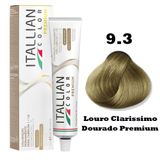 Tinta Para Cabelos Itallian Premium Louro Clarissimo Dourado 9.3 - 60g