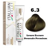 Tinta Para Cabelos Itallian Premium Louro Escuro Dourado 6.3 - 60g