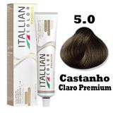 Tinta Para Cabelo Itallian Premium 60g Castanho Claro 5.0