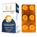 Suplemento Alimentar Macrogard Pet Caes Gatos Betaglucanas Com 30 Comprimidos 45g Avert