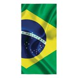 Toalha Banho Lepper Aveludada Transfer Brasil 70 Cm X 1,40 M