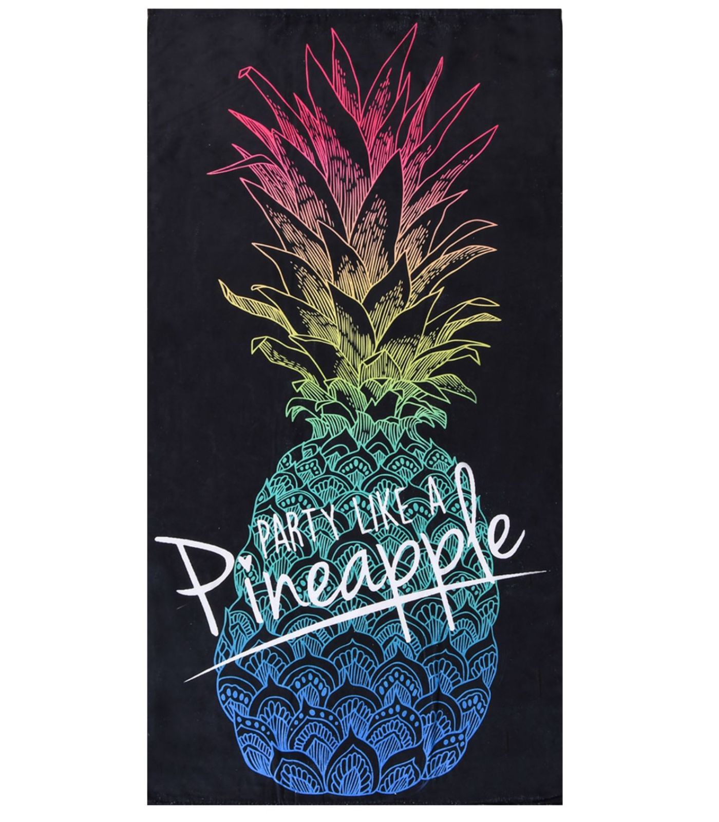 Toalha De Praia Estampada Bene Casa Preto Un