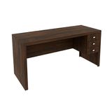 Mesa De Computador Solteiro Me4113 C 3 Gavetas Rustico Tecno Mobili