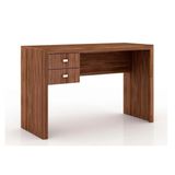 Mesa De Escritorio Me4165 C 2 Gavetas Nogal Tecno Mobili
