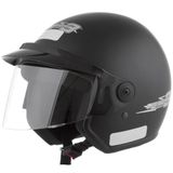 Capacete Aberto Liberty Three Em Abs Com Viseira Pro Tork - Preto Fosco - 58