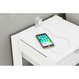 Mesa de Cabeceira Tecno Mobili AZ1016 Branco