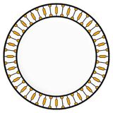 Prato para Sobremesa de Porcelana Journey 20cm Germer Branco e Amarelo