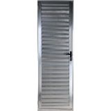 Porta de Alumínio Palheta Ventilada 210x90 Direita Brilhante