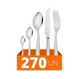 Faqueiro Laguna Com 270 Peças Luxo Totalmente Em Aço Inox Itop - Tramontina
