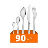 Faqueiro Laguna Com 90 Peças Luxo Totalmente Em Aço Inox Itop - Tramontina