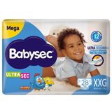 Fralda Babysec Galinha Pintadinha Ultrasec Mega Tamanho Xxg 28 Unidades