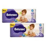 Kit 2 Fraldas Babysec Galinha Pintadinha Premium Tamanho G 26 Unidades Cada