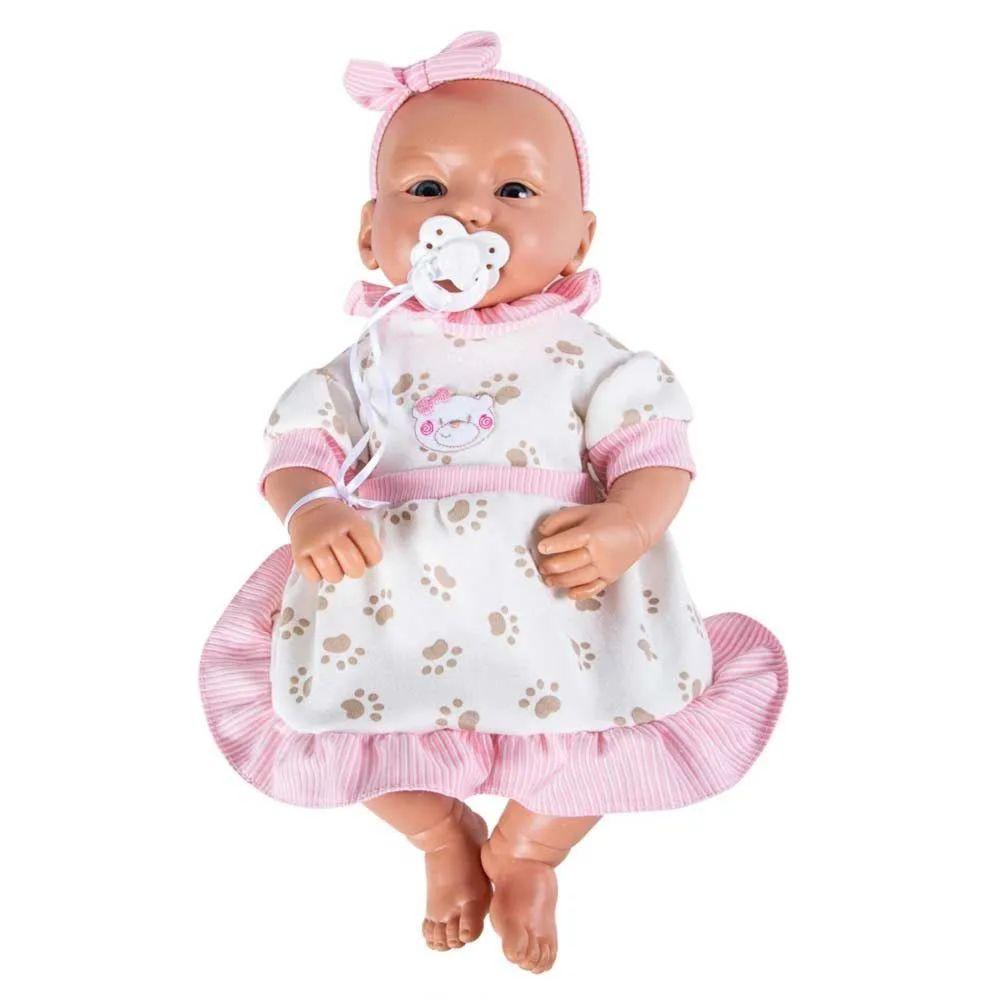 Boneca Bebê Reborn - Menina - Rosa - 39 cm - Brink Model -  superlegalbrinquedos