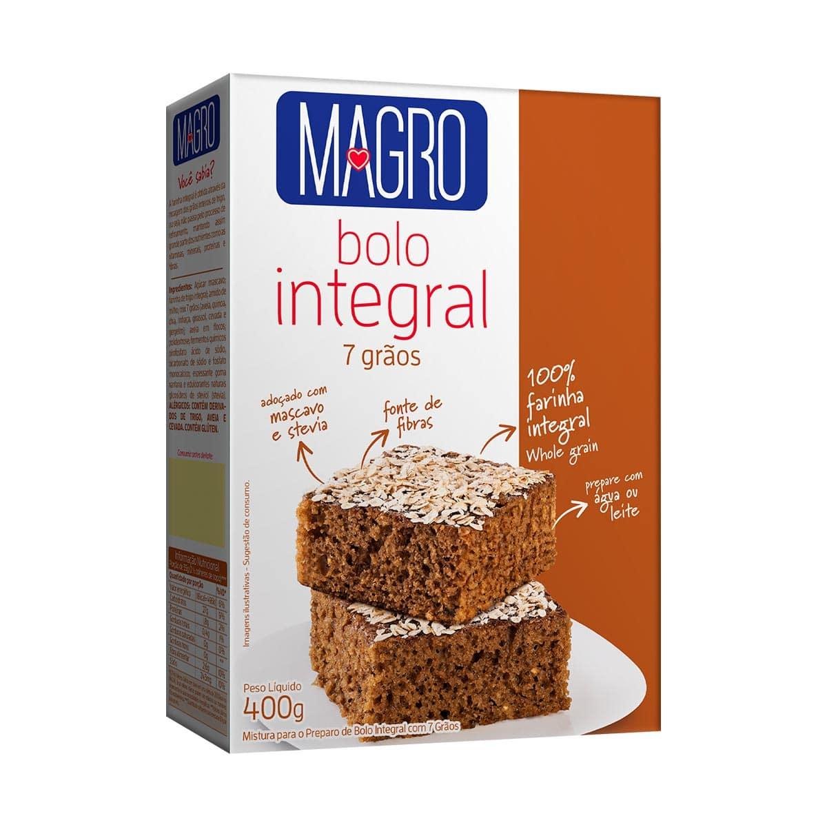 Bolo Integral 7 Grãos Magro 400g