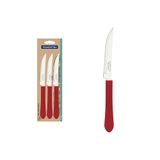 Conjunto De Facas Para Churrasco Leme Vermelho 3 Peças - Tramontina Tramontina