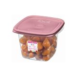 Pote Plástico Quadrado Fácil Rosa 360ml - Sanremo Sanremo