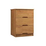 Mesa Cabeceira Casal Londres C 3 Gavetas Amendoa Europa